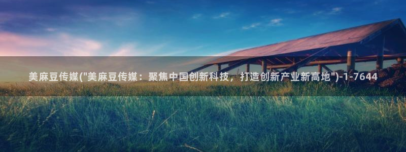 麻豆播放：美麻豆传媒(\